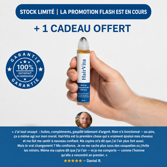 Sérum roll-on pour la croissance capillaire avancée